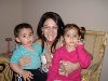 Diana Haddad : diana with her niece and nephew