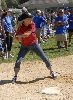 Christy Brinkley : Artists and Writers annual Softball game