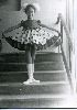 Olga Kurylenko : Olga as a ballerina at a very young age - 5 years old black and white photo