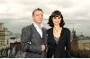 Olga Kurylenko : with Daniel Craig on October 2008