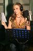 Amal Hijazi : amal while at the studio to record her famous song bayyaa al ward