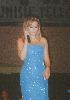 Amal Hijazi : wearing a baby blue dress at Sfax concert