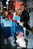 Christy Brinkley : a poster of Christy Brinkley with her daughter Alexa Joel, her ex-husband Peter Cook and their children