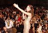 Nancy Ajram : singing to her audience at a private hotel party