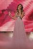 Nancy Ajram : nancy ajram at LBC show mission fashion wearing a light pink dress