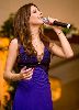 Nancy Ajram : dark blue dress in a private party