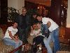 Adel Karam : Abbas shahin, Roula Chamieh, Naim Halawa, and Adel Karam with thier fans at the hotel lobby