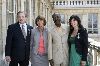 Nadine Labaki : American film director William Friedkin, French culture minister Christine Albanel, Chadian film director Mahamat Saleh Haroun and Lebanese actress Nadine Labaki, in Paris