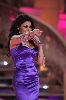 Haifa Wehbe : second appearance at Miss Lebanon prime wearing a dark purple dress