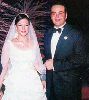 Adel Emam : Adel Imam s daughter with her husband at their wedding