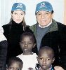 Adel Emam : Adel Imam with Angeline Jolie as the Goodwill Ambassadors for UNHCR with the kids of Africa