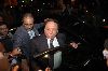 Adel Emam : Adel Emam out of his car surrounded by fans