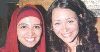 Hanan Turk : hanan turk with minna shalabi after wearing the hijab