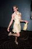 Jill Goodacre : jill wearing a light golden dress