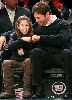 Harry Connick Jr : Harry Connick with his daughter Sarah at the New York Knicks game at Madison Square