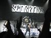 Scorpions  band  : desktop wallpaper of scorpions logo on the stage in a live concert of the german band