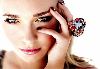 Hayden Panettiere : stylish colorful stone ring