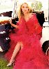 Hayden Panettiere : hayden panettiere in an amazing red fluffy dress photo appearing in glamour magazine new issue