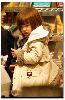 Suri Cruise : Fur Trimmed Beige Jacket