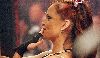 Christy Hemme : kissing her admirers while she s inside the ring