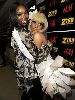 Brandy : brandy and lady gaga backstage during Z100 s Jingle Ball at Madison Square Garden on December 12, 2008 in New York City