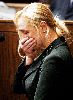 Mindy McCready : Mindy crying as she testifies for William McKnight her former boyfriend who was charged with attempted criminal homicide and aggravated burglary in 2005