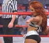 Christy Hemme dancing as she wins the game