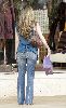 Thalia : Thalia arriving at the shooting of the Hershey s Kisses 100th Anniversary Commercial at Miami Beach, Florida wearing a blue blouse and a simple blue jeans