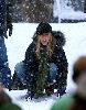 Jennifer Aniston : snowing on the set of Marely and me