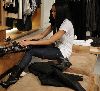 Ciara : Singer Ciara shops at a French Connection clothing store on December 11, 2008 in New York City