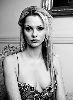 Jessica Jane Clement : black and white photo