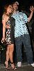 Tila Tequila : photographed with a fan outside STK Restaurant in Los Angeles on October 31, 2008