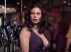 Lana Wood : in a purple chest-open dress