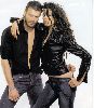 Kivanc Tatlitug : a photo of him with his fiance Azar Akin wearing leather jacket