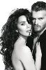 Azra Akin poster with her boyfriend Kivanc Tatlitug