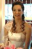 Azra Akin as a beautiful bride in a wedding dress