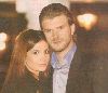 Kivanc Tatlitug hugging his co-star songul oden