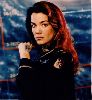 Claudia Christian as Suzan Ivanova from babylon 5 space sci-fi Tv series