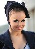 Roula Saad weird head scarf style