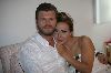 Roula Saad hugging Kivanc Tatlitug the turkish model and actor