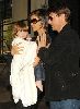 Suri Cruise along with her father and mother