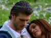 Songul Oden laying on Kivanc Tatlitug's shoulder - Gumus TV series