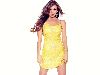 Thalia stylish yellow mini dress