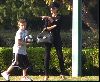 VICTORIA BECKHAM : seen with one of her kids