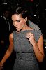 VICTORIA BECKHAM : arriving at the Launch  Signature  in newyork city wearing a extra-large diamond stone ring