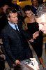 VICTORIA BECKHAM : and David Beckham having dinner at restaurant DA Giannino