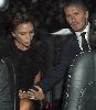 VICTORIA BECKHAM : with David Beckham Leaving Sheekey seafood restaurant