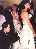 VICTORIA BECKHAM : at her wedding wearing a neige bridal dress