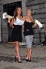 Lucy Pinder : and Kayleigh Pearson at a mock protest against MTV show America s Most Smartest Model