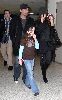 Kate Beckinsale : arrive at Lax airport after her trip to london accompanied by her husband Len Wiseman and her daughter Lily Mo Sheen yesterday 3rd, January, 2009